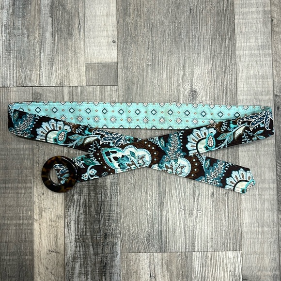 Vera Bradley Java Blue Belt - Picture 1 of 2